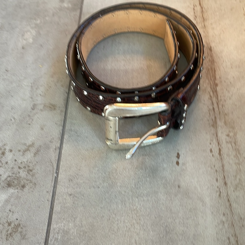 Michael Kors Brown Studded  Belt